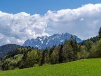Teleblick vom Schneeberg auf den Wilden Kaiser